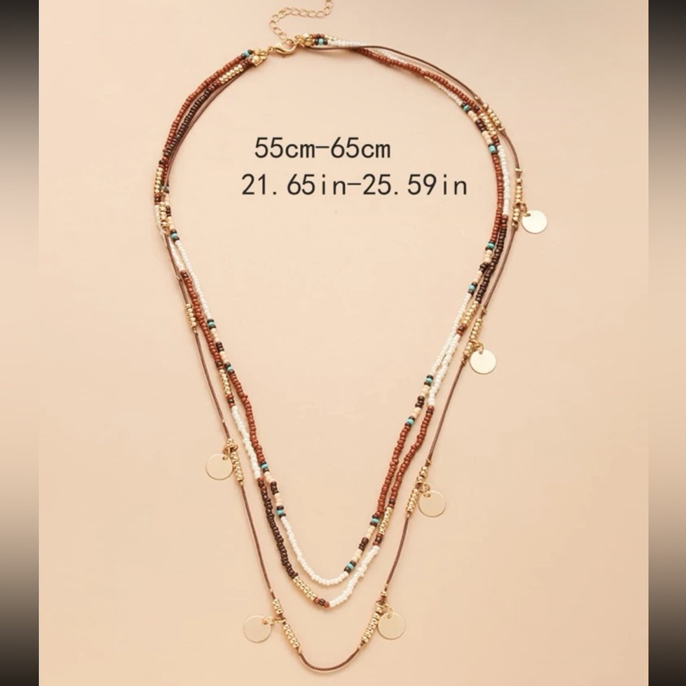 Summer style layered necklace - Picture 3 of 3